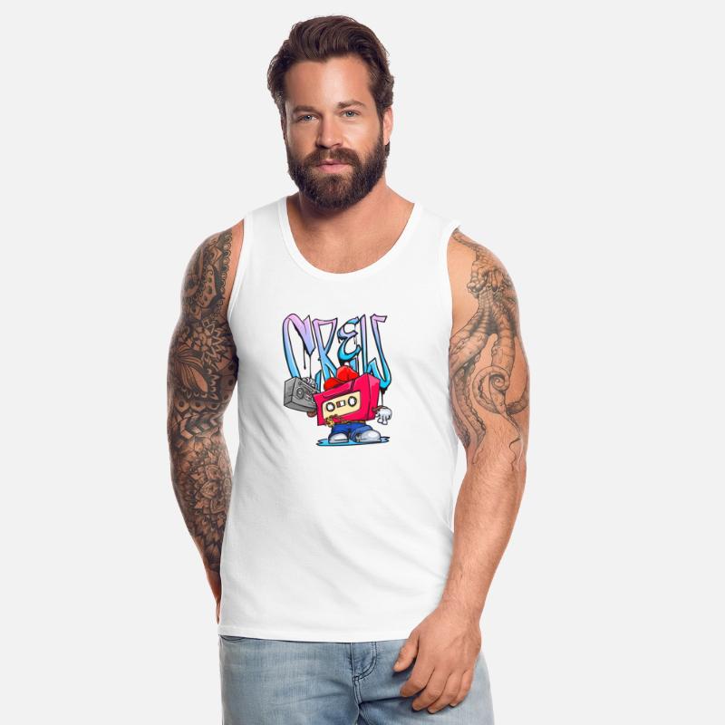 funky hip hop crew mixed tape cassette cartoon