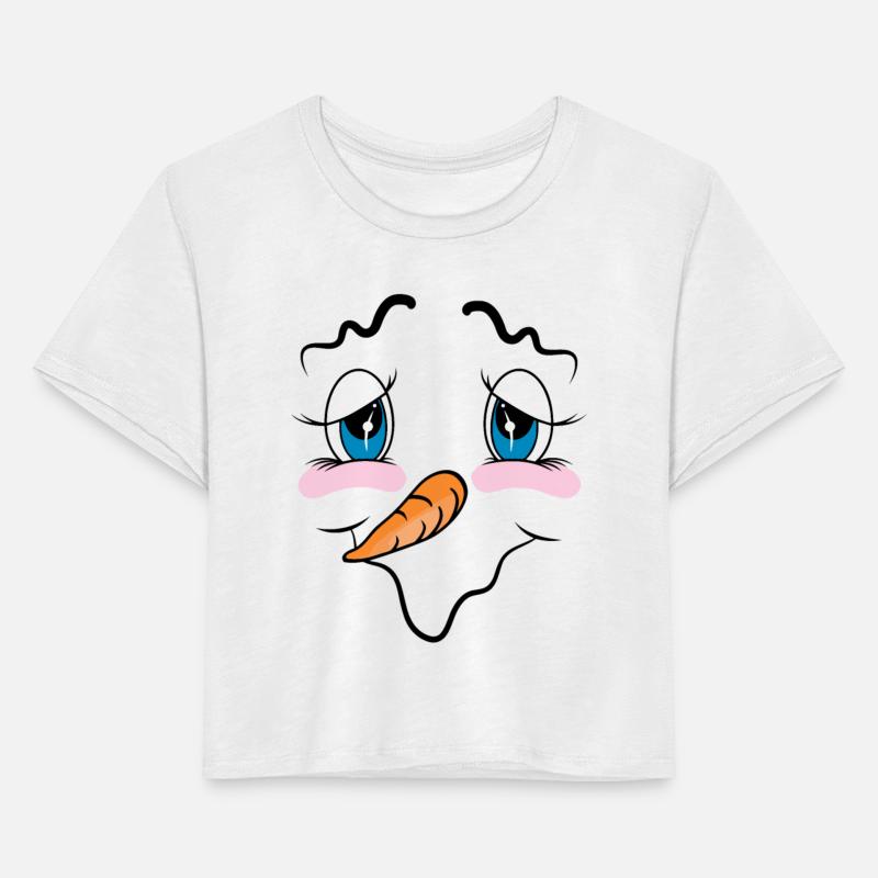 Funny Christmas Snowman Face