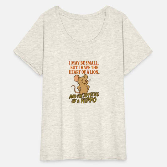 Funny Confident Mouse Quote Shirt Heart of a Li