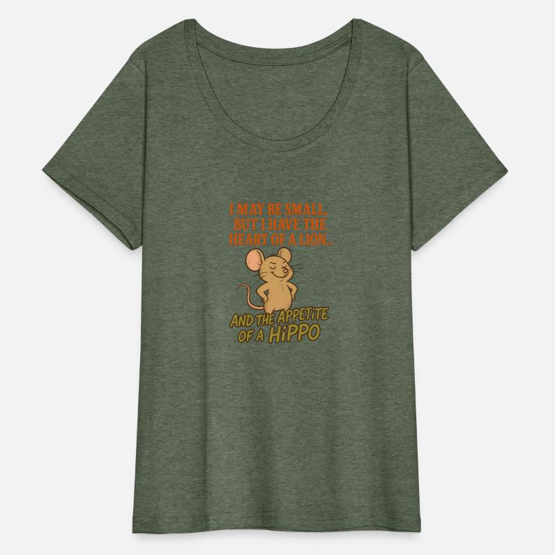 Funny Confident Mouse Quote Shirt Heart of a Li