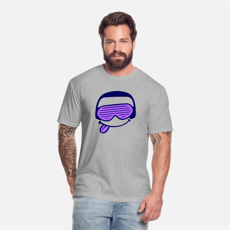 Funny DJ Face Sticks Out Tongue Party Music Club