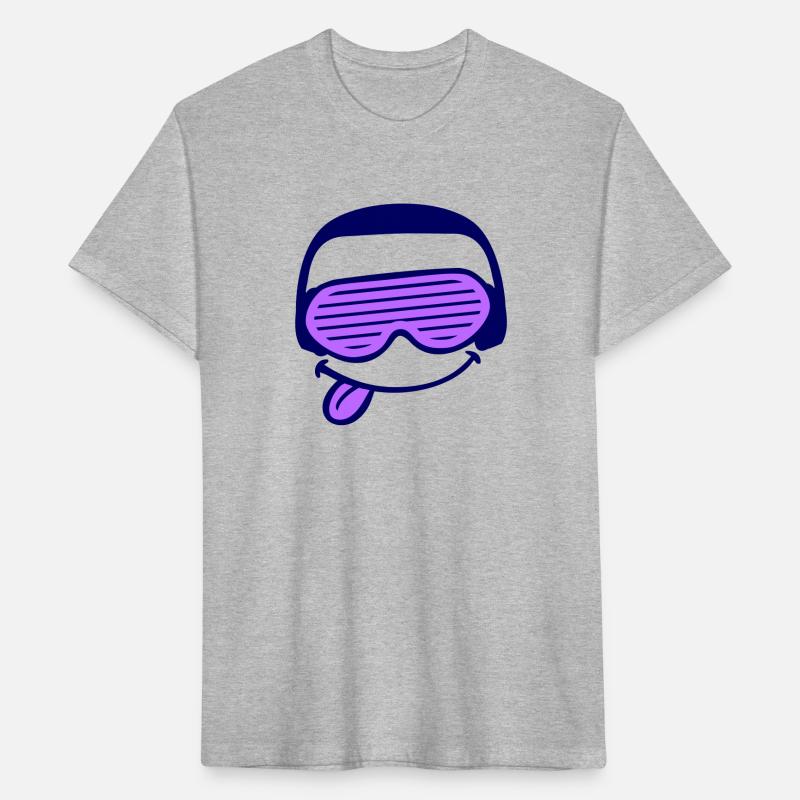 Funny DJ Face Sticks Out Tongue Party Music Club