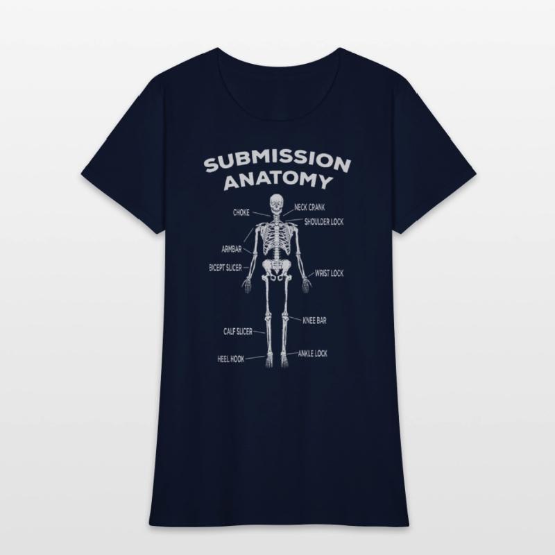 Funny Jiu Jitsu Submissions Anatomy Skeleton MMA