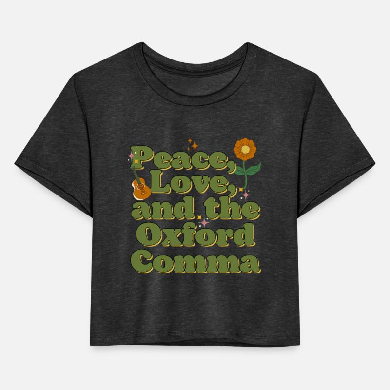 Funny Oxford Comma Peace Love and the Oxford Comma