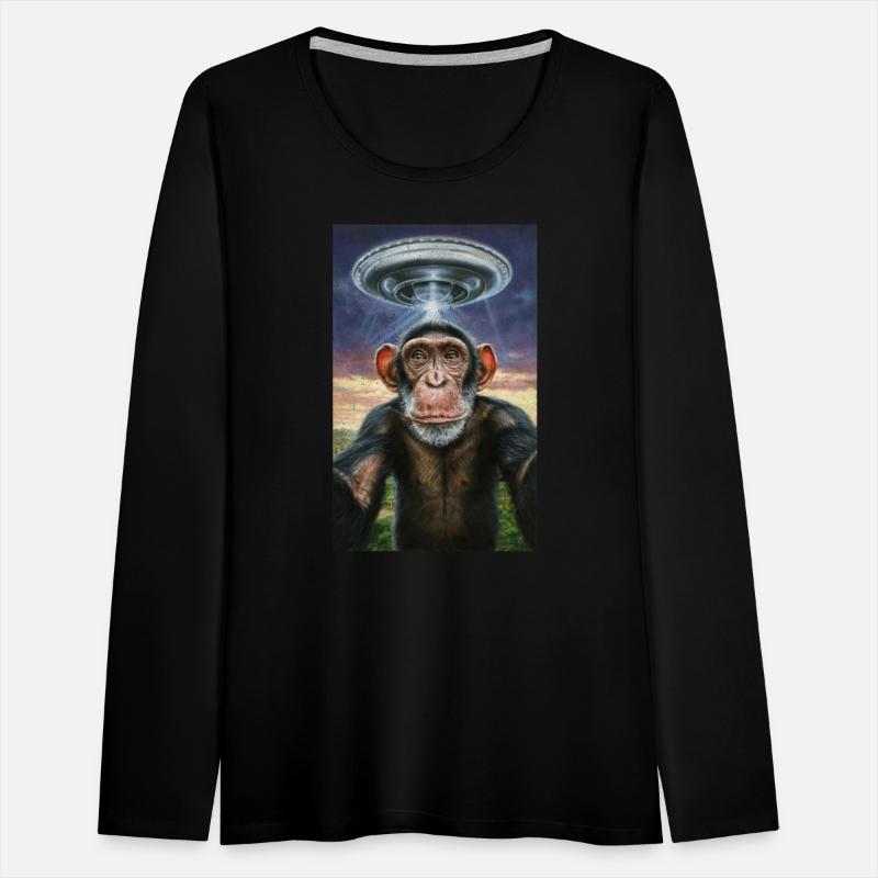 FUNNY SELFIE MONKEY WITH ALIEN