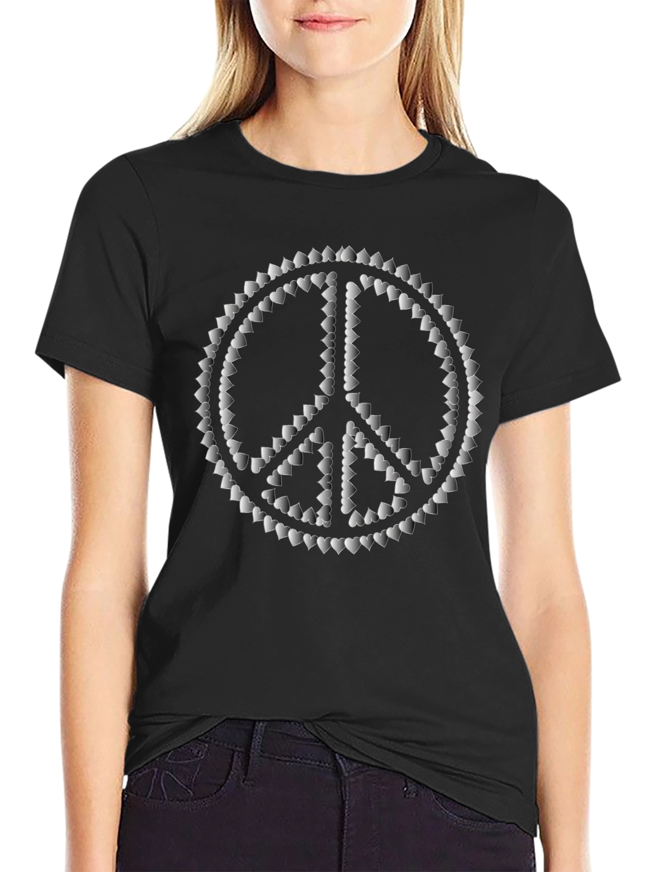 Peace Sign Heart T-Shirt