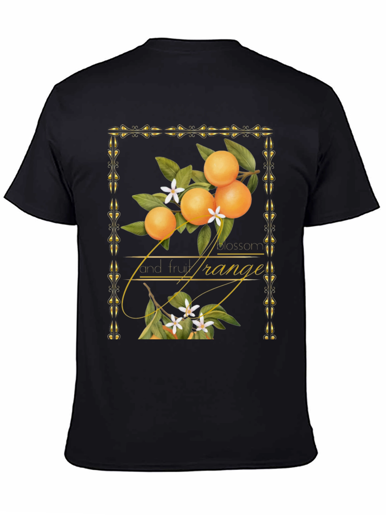 Orange Blossom & Fruit Graphic T-Shirt