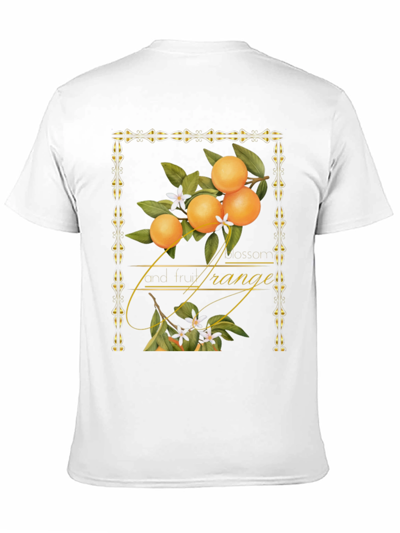 Orange Blossom & Fruit Graphic T-Shirt