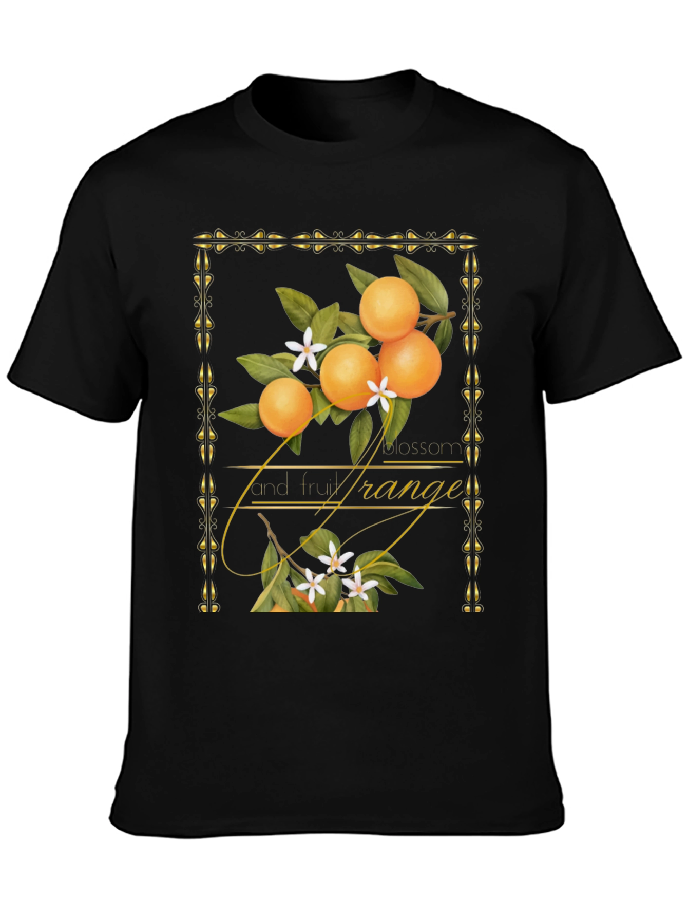 Orange Blossom & Fruit Graphic T-Shirt