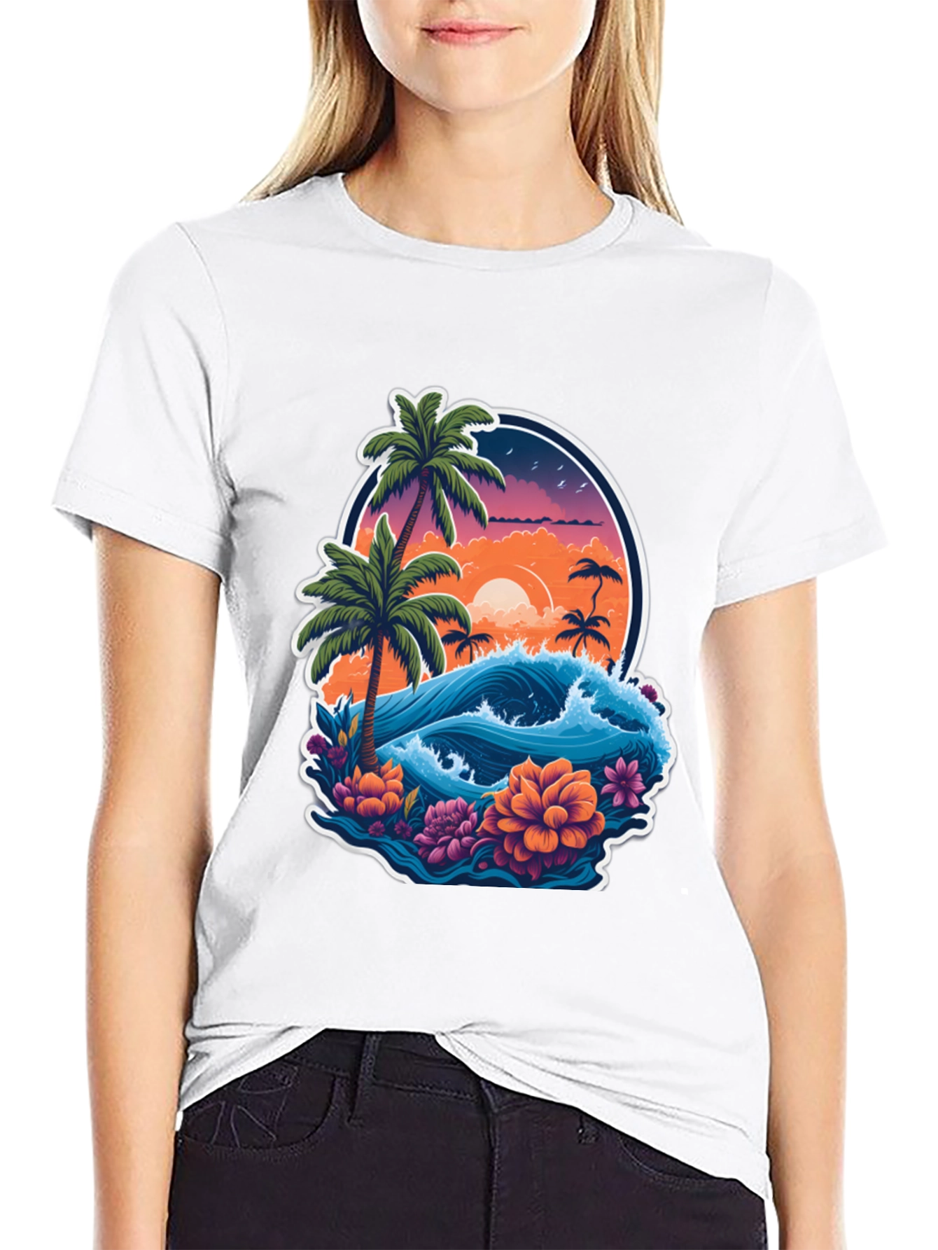 Tropical Paradise Graphic Tee - Island Vibes T-Shirt