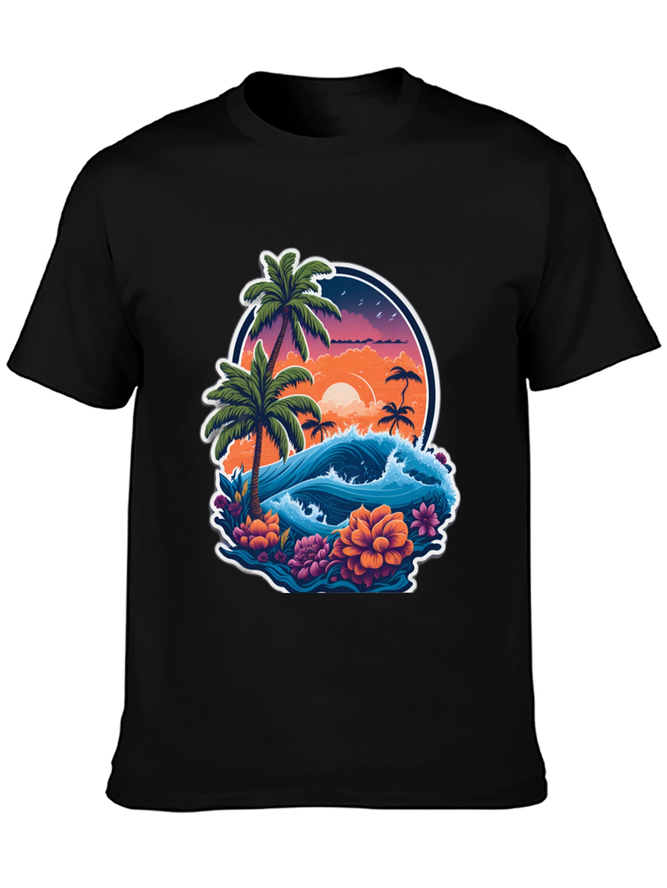 Tropical Paradise Graphic Tee - Island Vibes T-Shirt