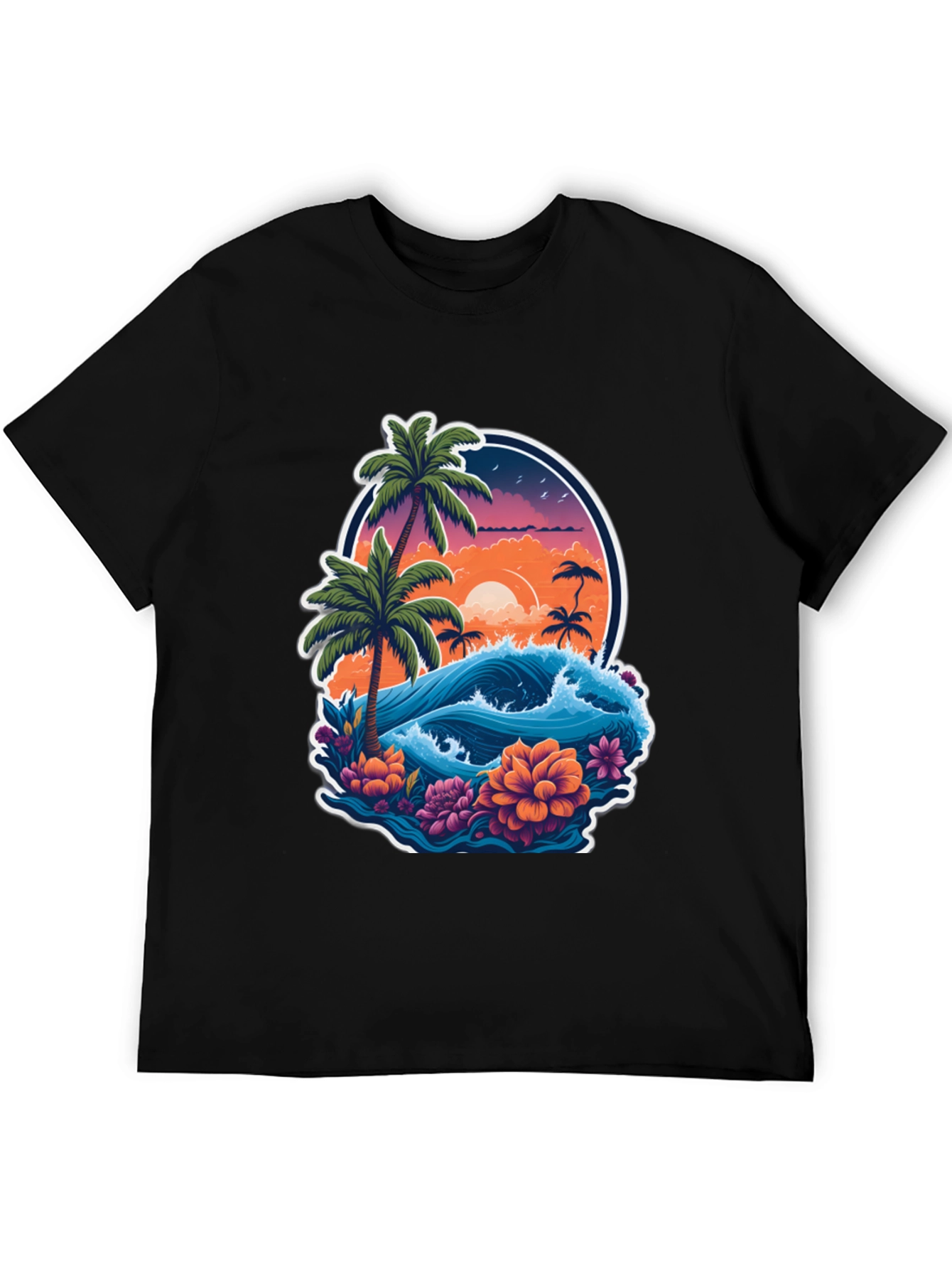 Tropical Paradise Graphic Tee - Island Vibes T-Shirt