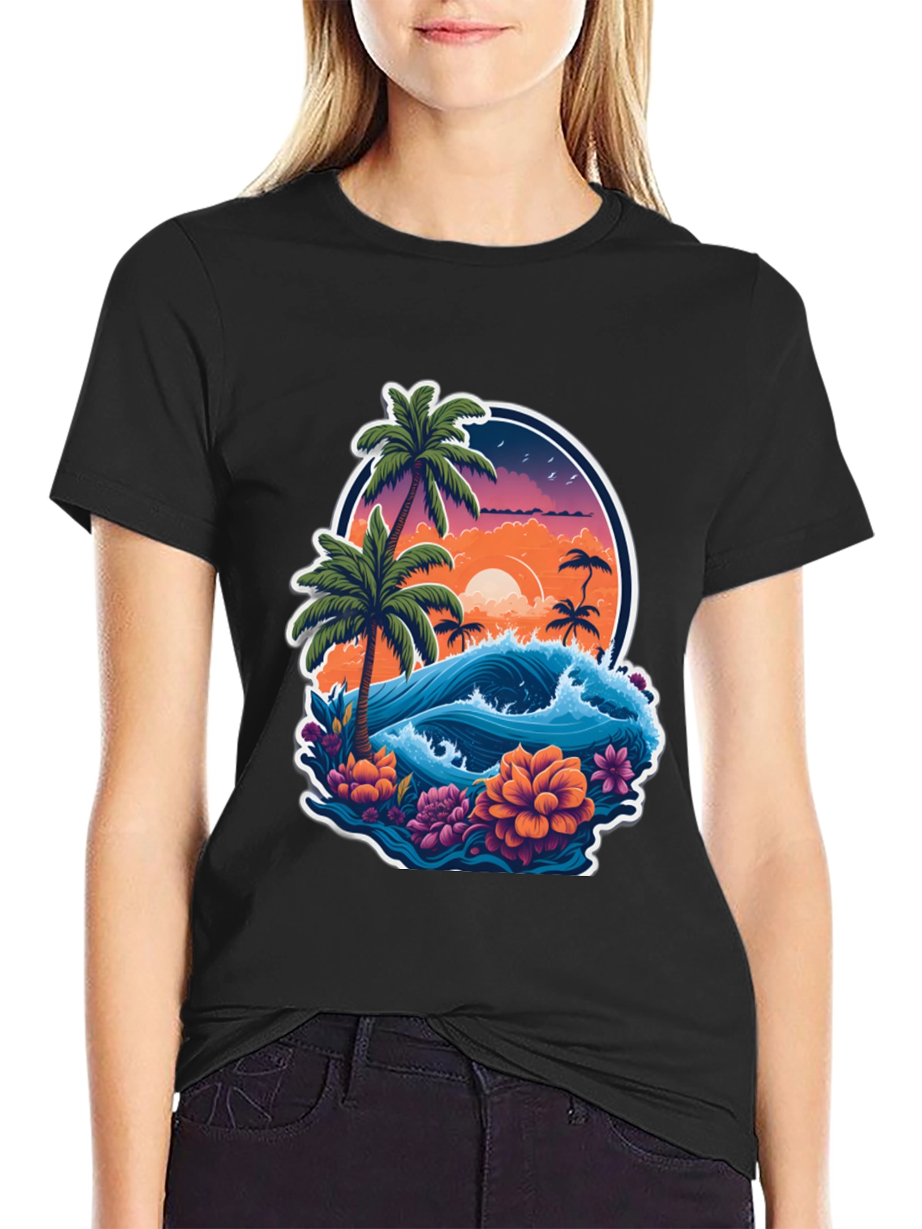 Tropical Paradise Graphic Tee - Island Vibes T-Shirt