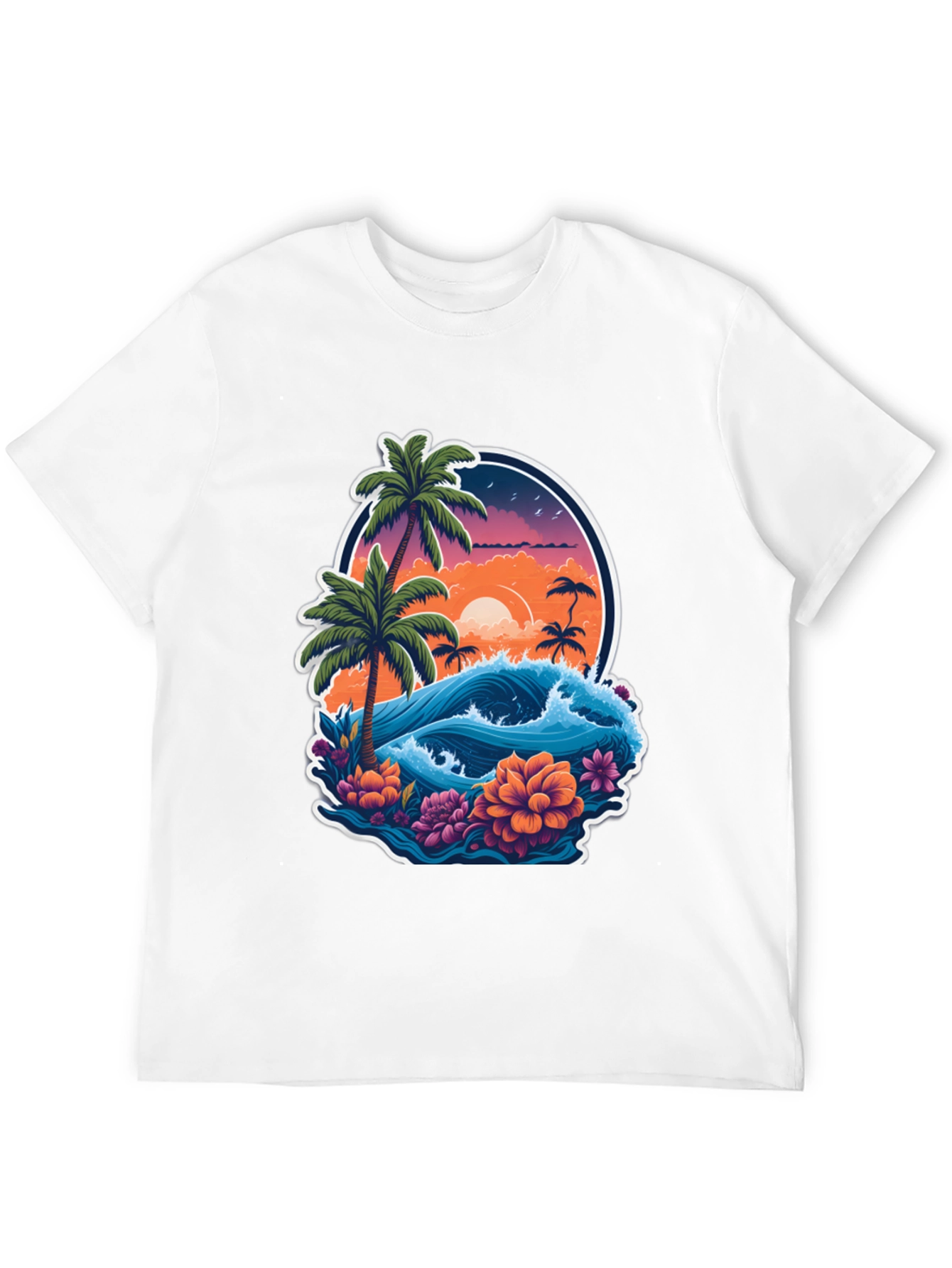 Tropical Paradise Graphic Tee - Island Vibes T-Shirt