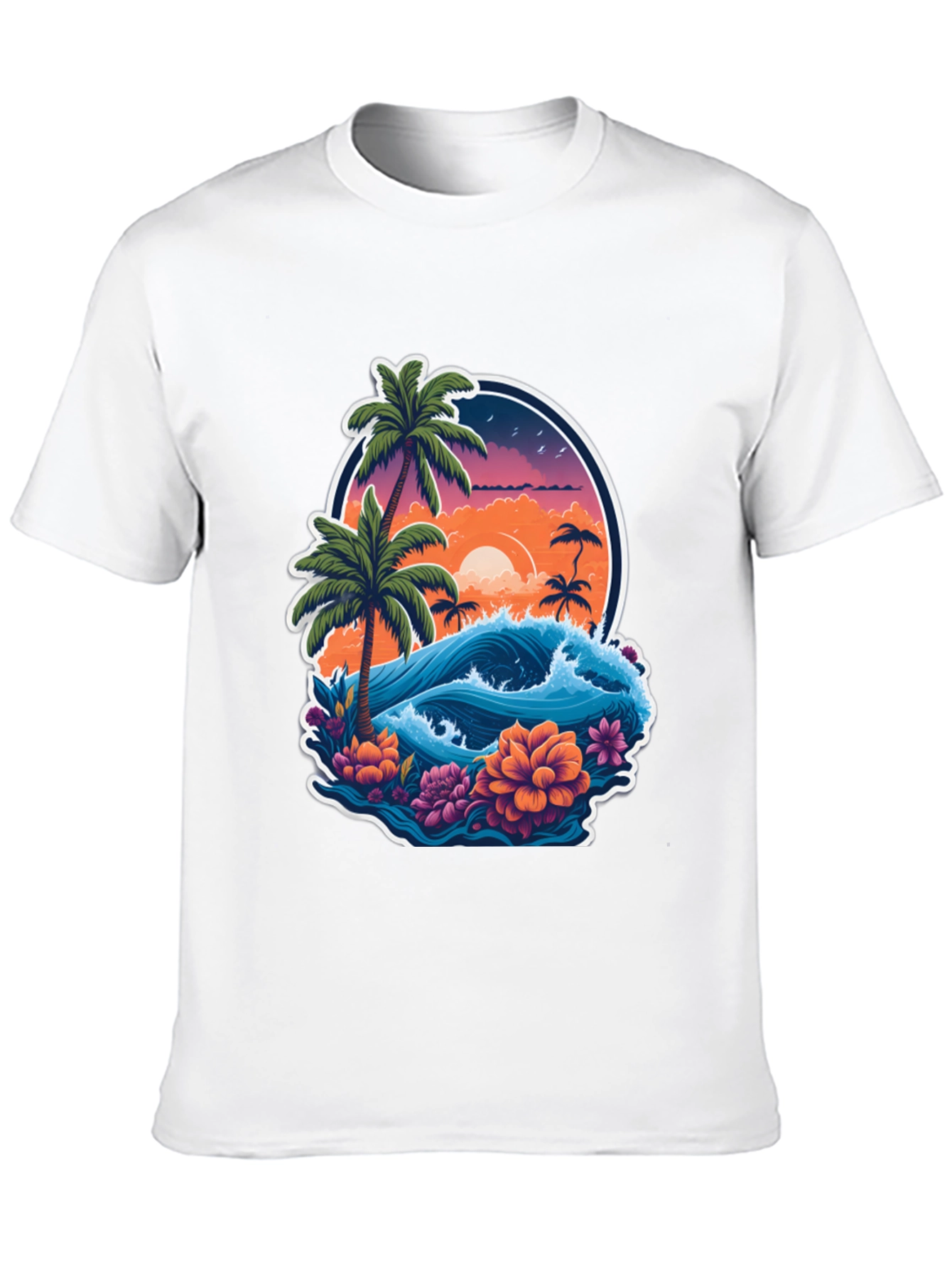 Tropical Paradise Graphic Tee - Island Vibes T-Shirt