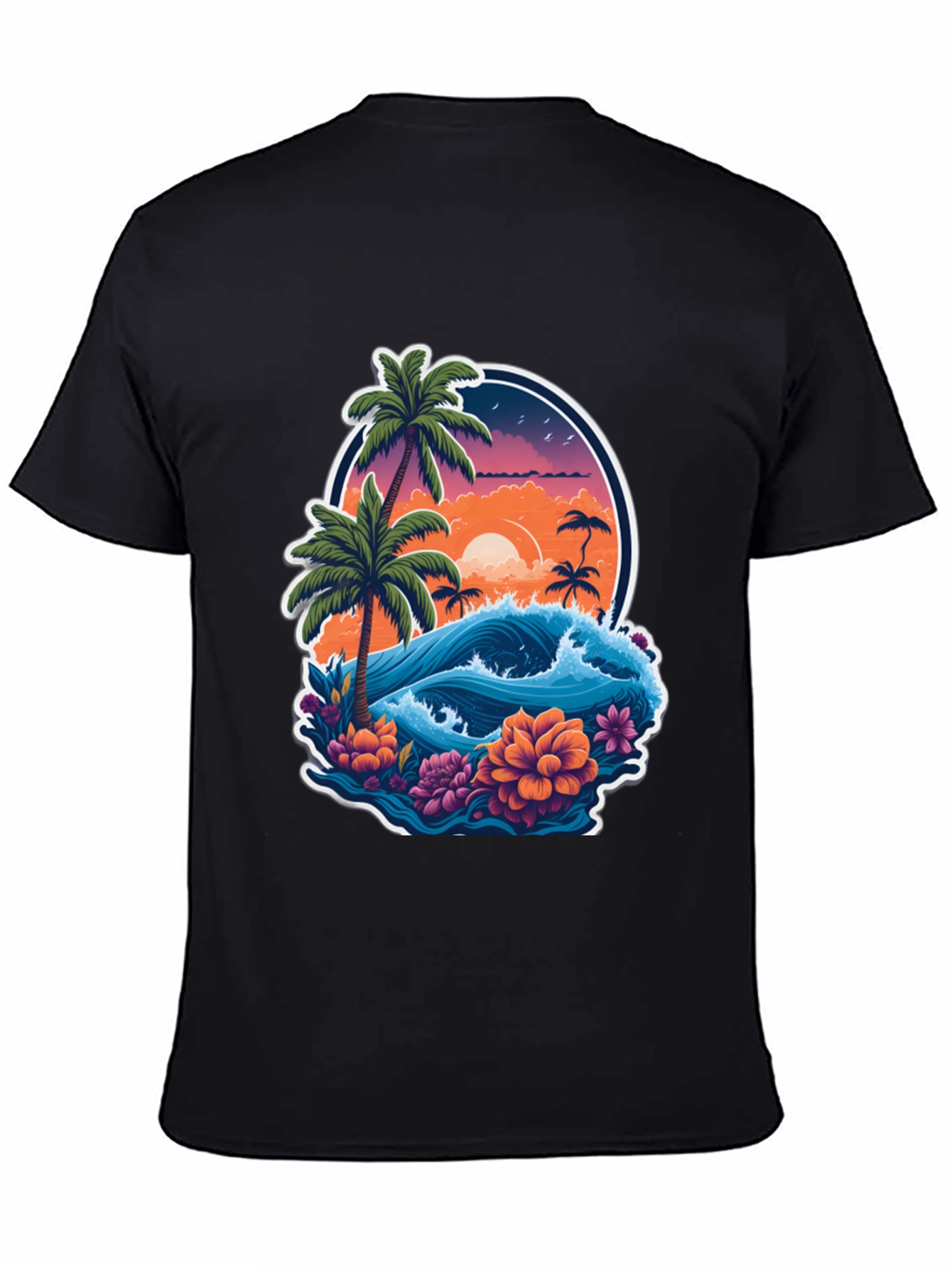 Tropical Paradise Graphic Tee - Island Vibes T-Shirt