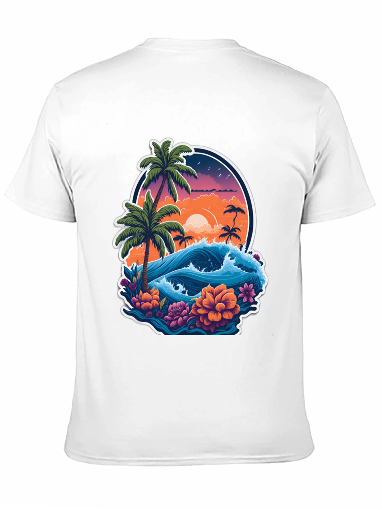 Tropical Paradise Graphic Tee - Island Vibes T-Shirt