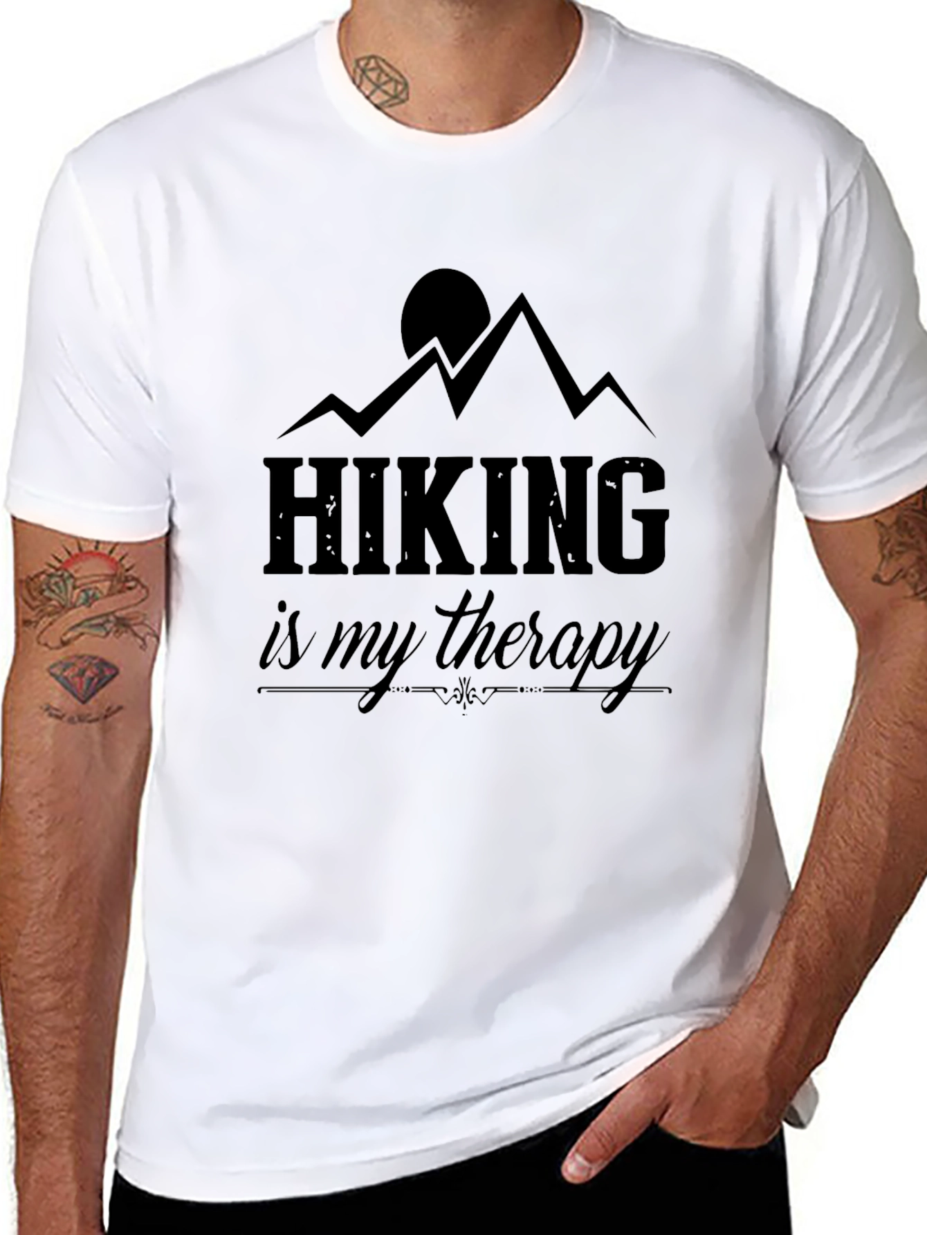 Hiking is My Therapy Graphic Tee