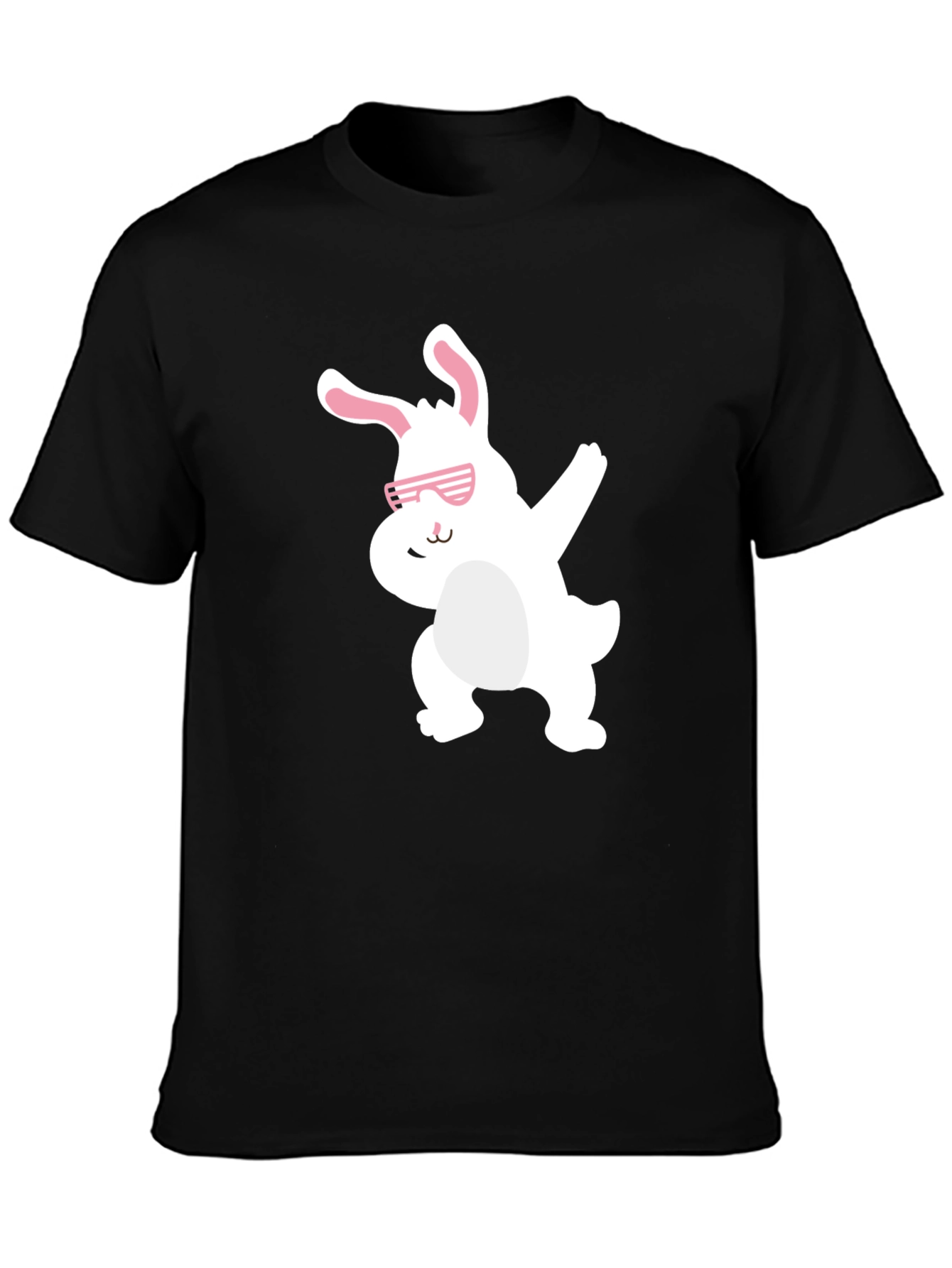 Funny Easter Bunny Dabbing Black T-Shirt