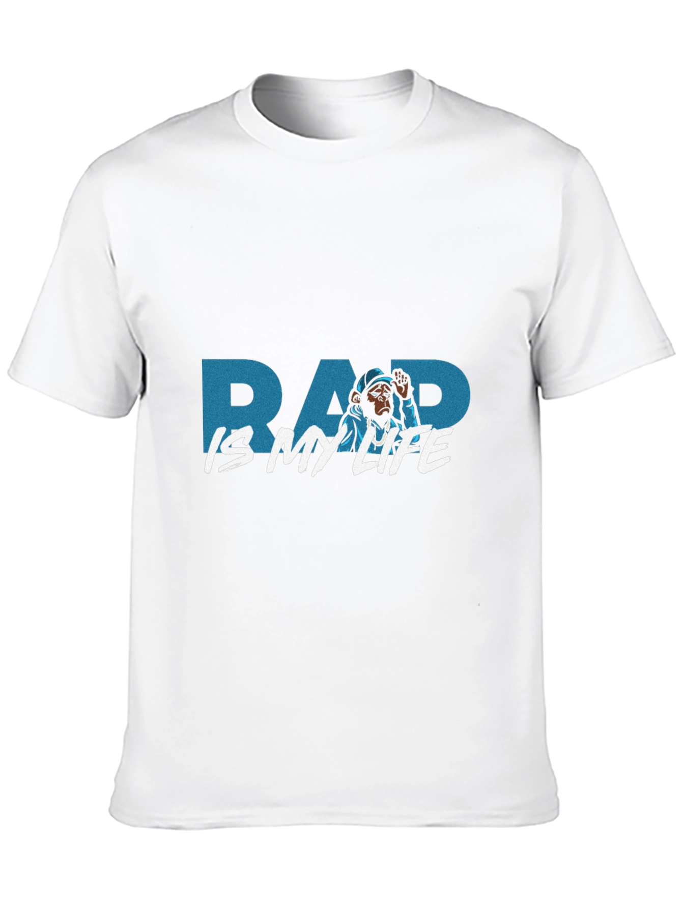 Rap Is My Life Monkey Graphic Black T-Shirt