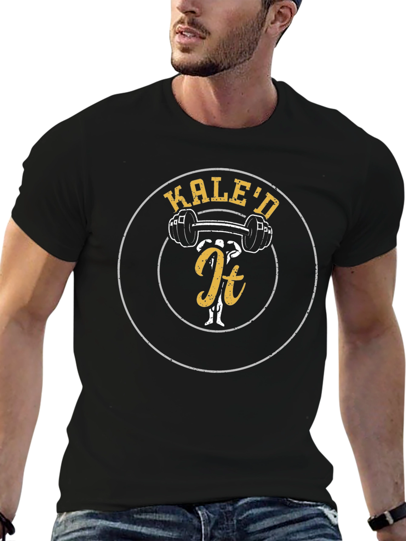 Kaled It Weightlifting Graphic T-Shirt