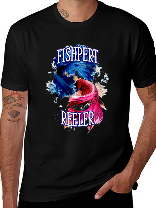 Fishpert Reeler Graphic Tee - Unique Betta Fish Design