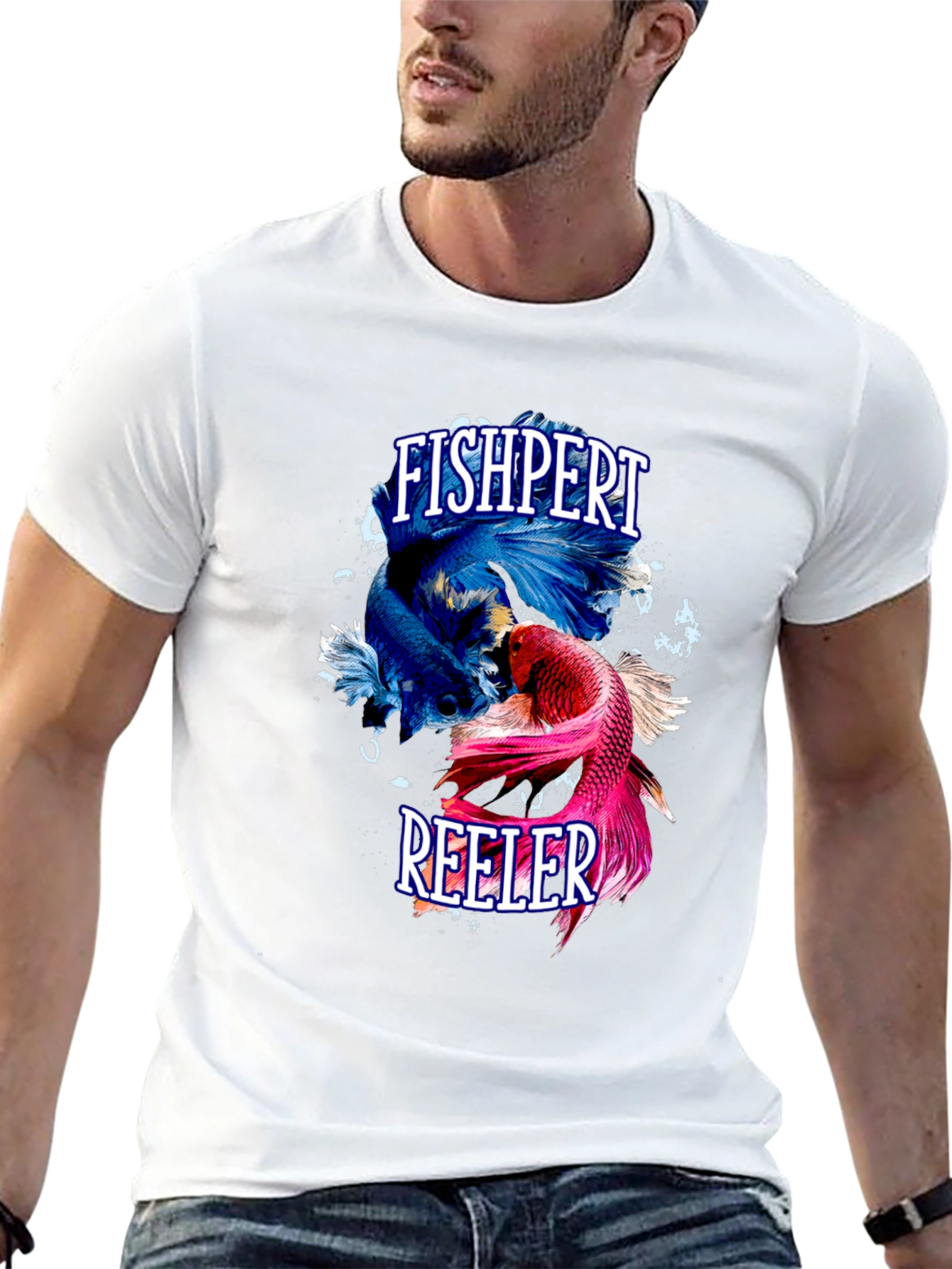 Fishpert Reeler Graphic Tee - Unique Betta Fish Design