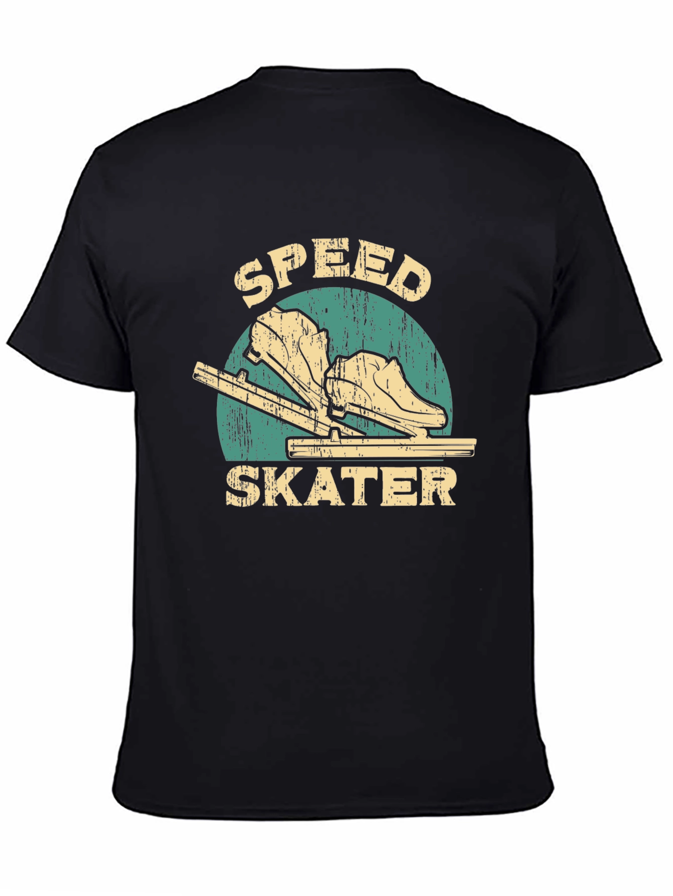 Speed Skater Graphic T-Shirt - Retro Style