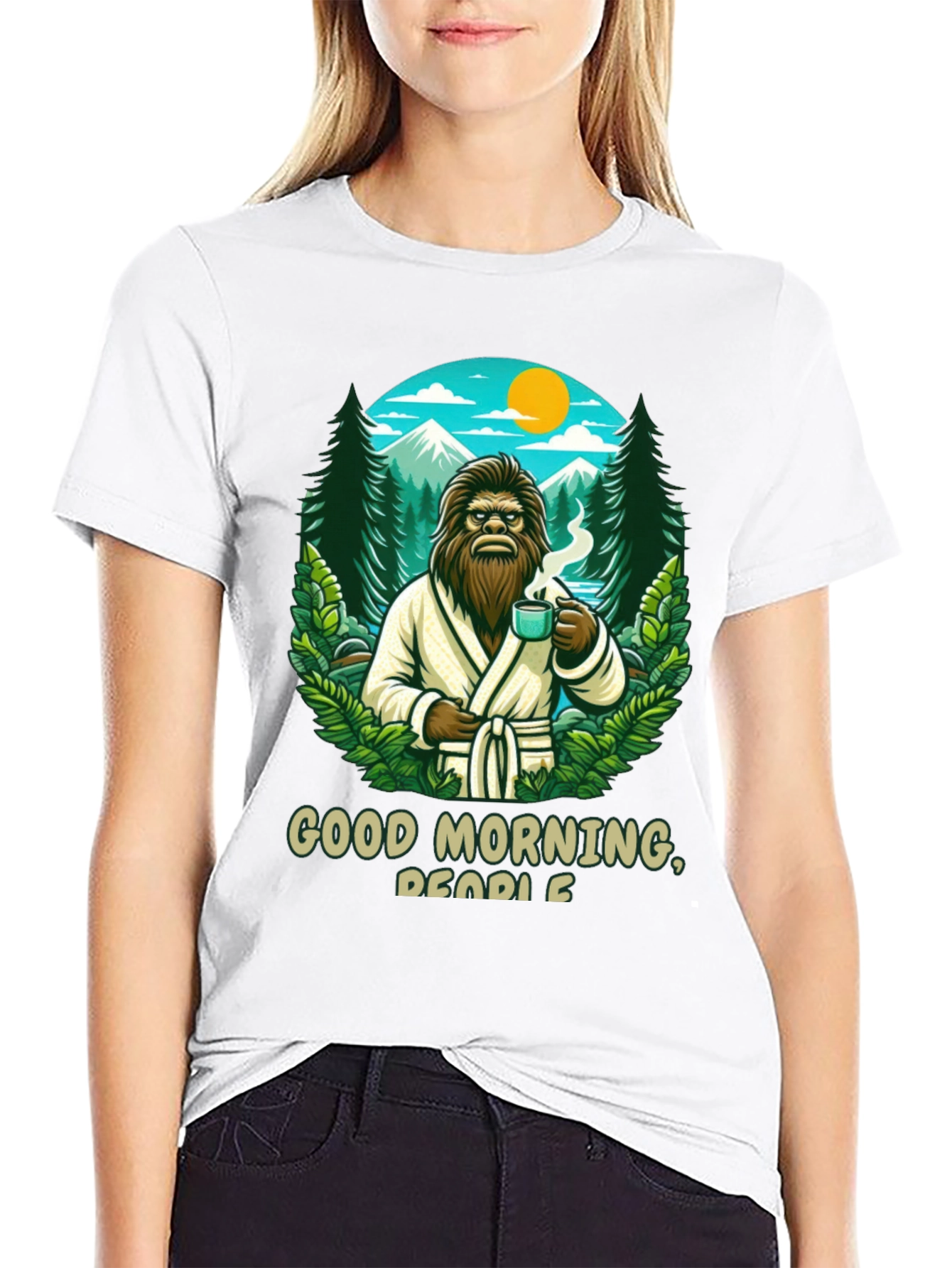 Good Morning Bigfoot Graphic Tee
