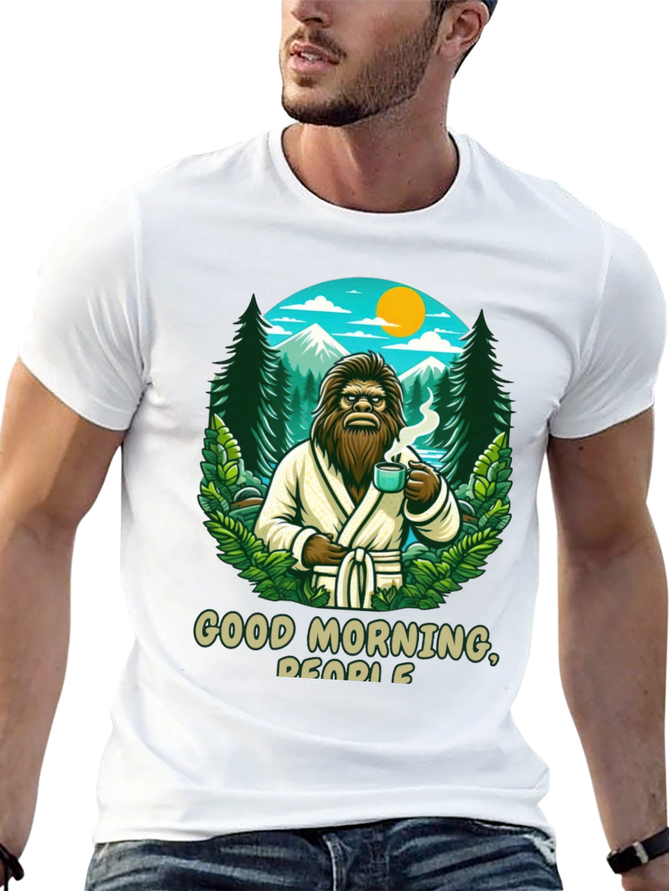 Good Morning Bigfoot Graphic Tee