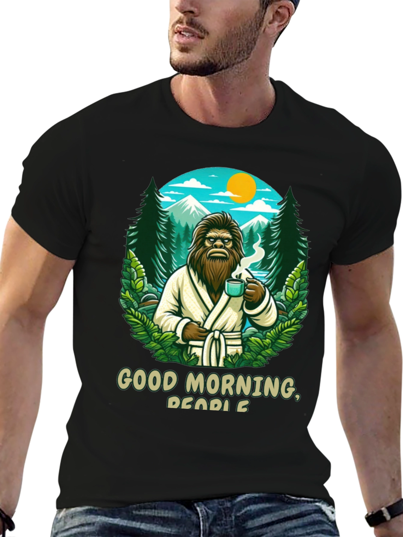 Good Morning Bigfoot Graphic Tee