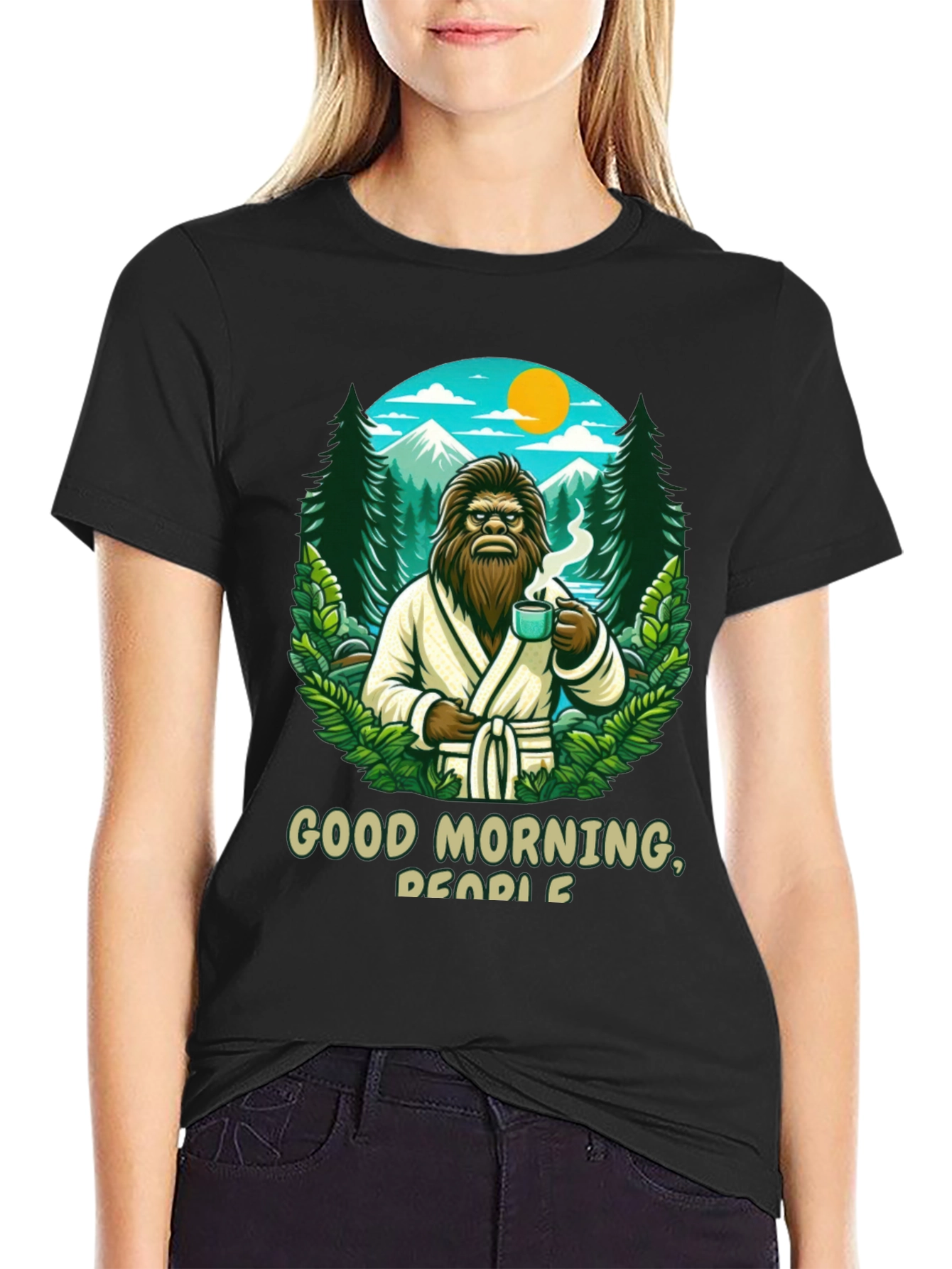 Good Morning Bigfoot Graphic Tee