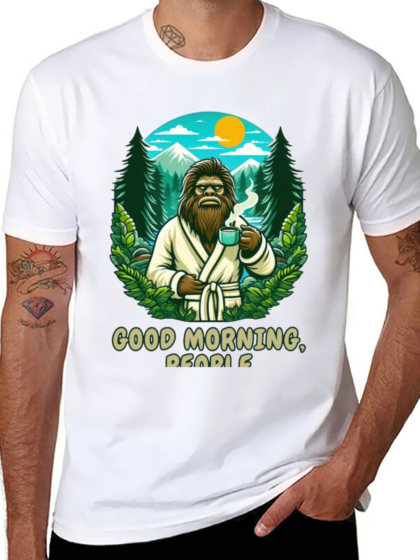 Good Morning Bigfoot Graphic Tee