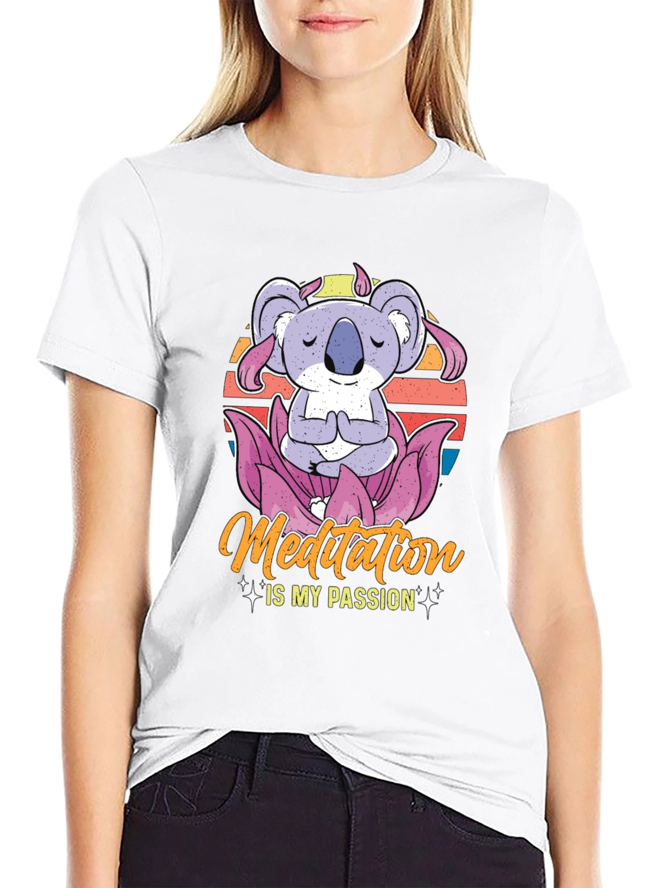 Meditating Koala T-Shirt - Passion for Zen