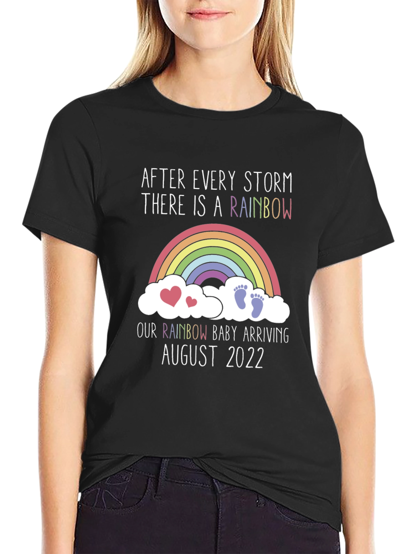Rainbow Baby Arrival T-Shirt - August 2022