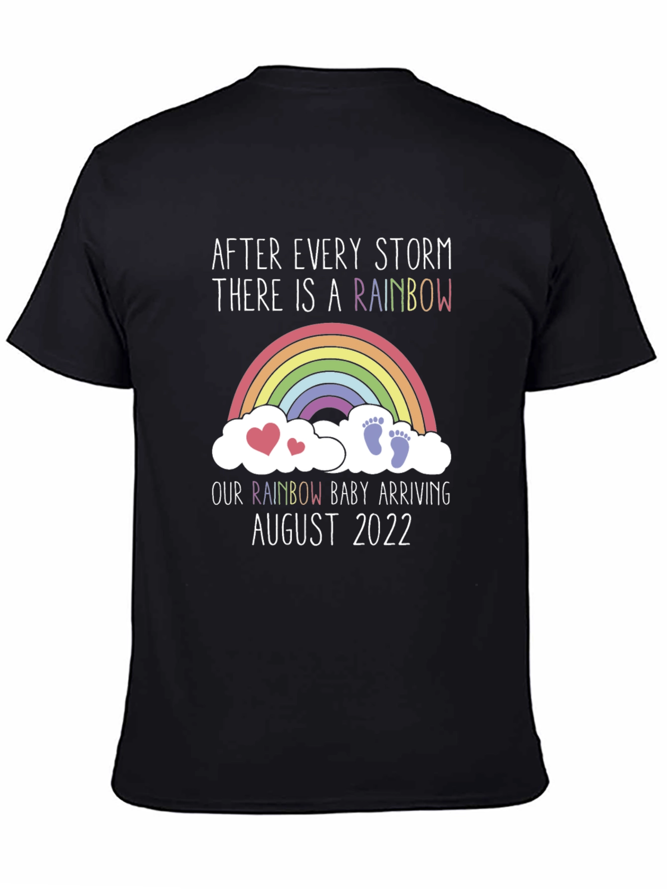 Rainbow Baby Arrival T-Shirt - August 2022