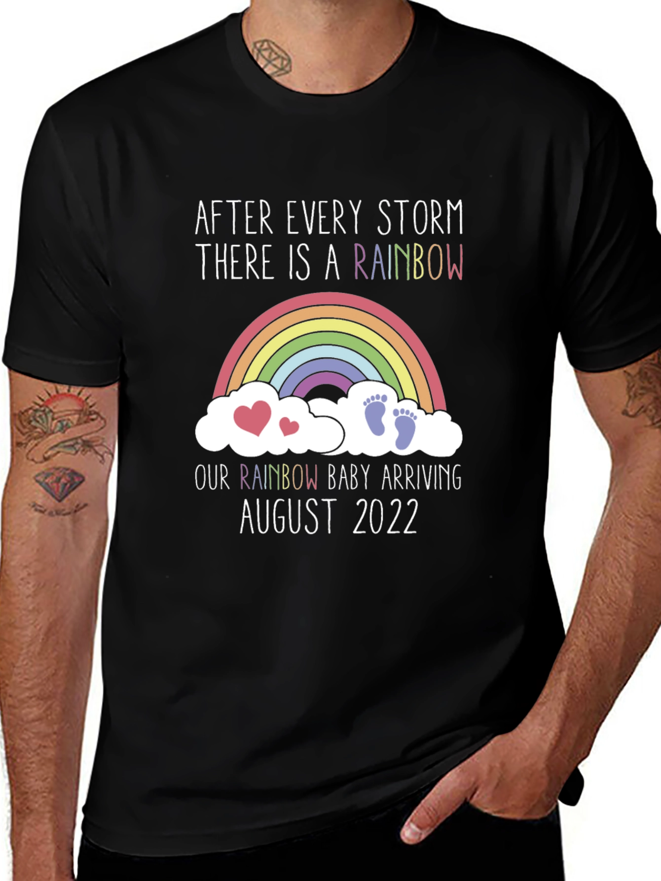 Rainbow Baby Arrival T-Shirt - August 2022