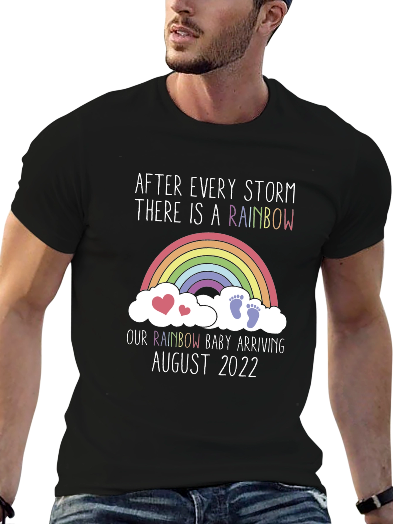 Rainbow Baby Arrival T-Shirt - August 2022