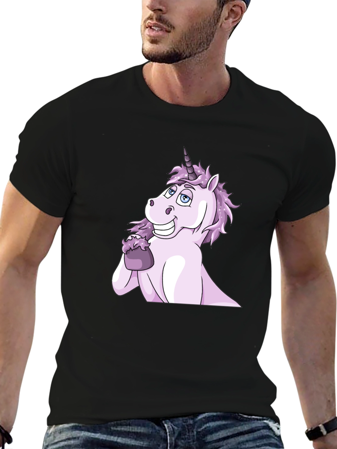 Unicorn Eating Ice Cream Graphic Tee