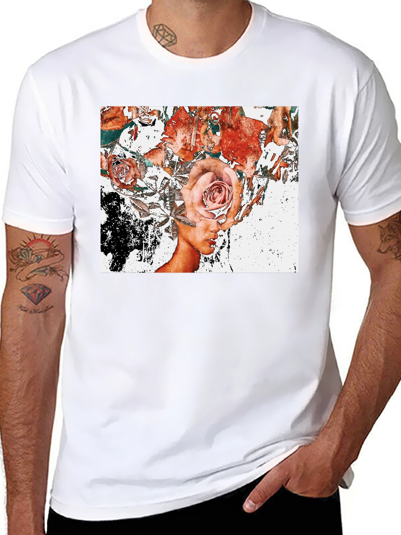 Floral Mind T-Shirt - Artistic Graphic Tee
