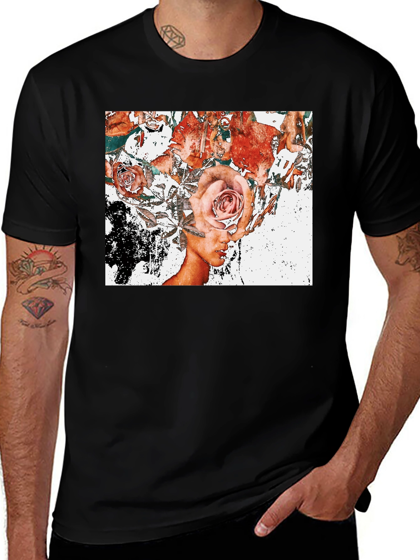 Floral Mind T-Shirt - Artistic Graphic Tee