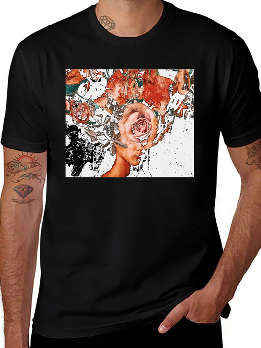 Floral Mind T-Shirt - Artistic Graphic Tee