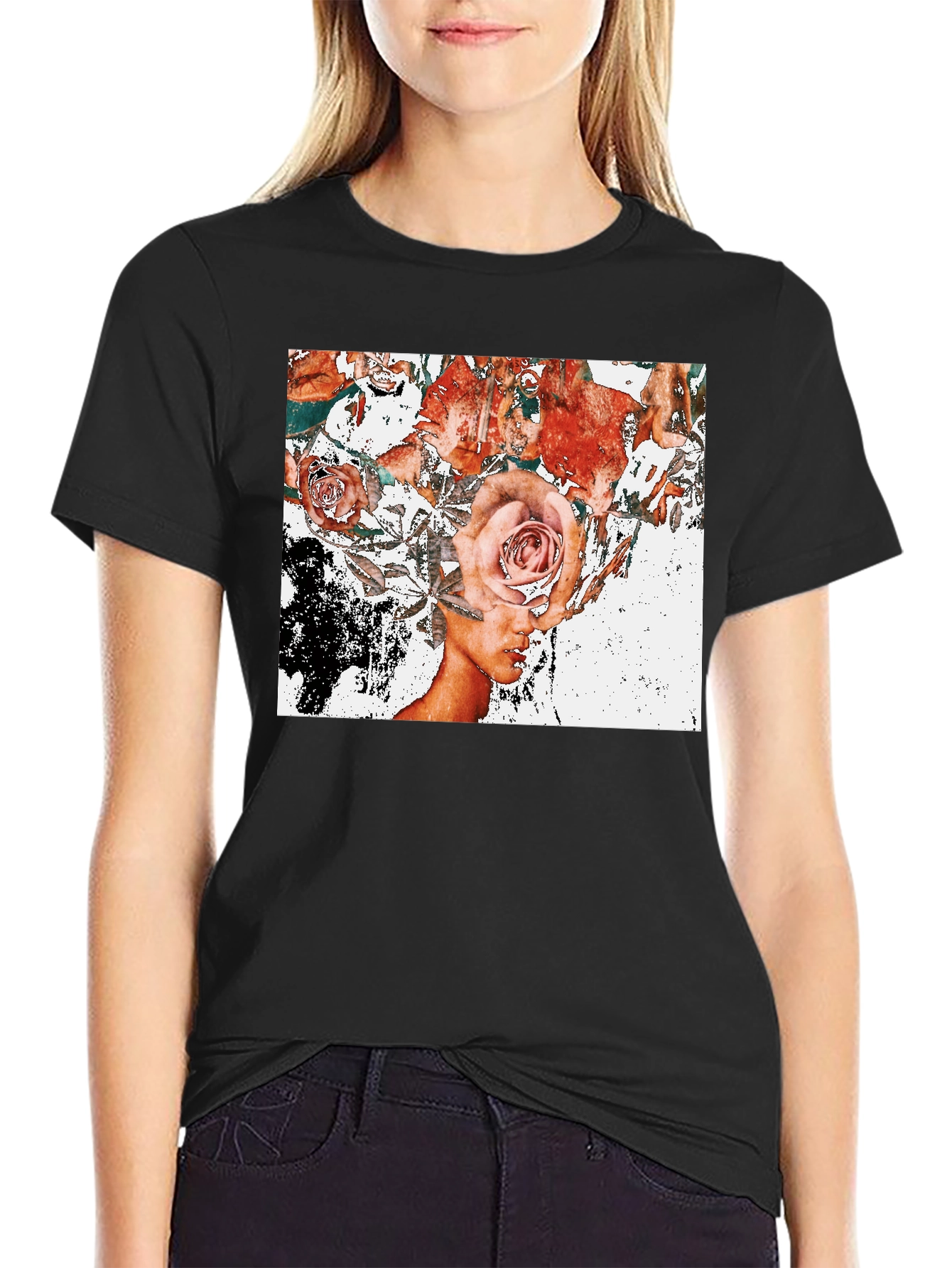 Floral Mind T-Shirt - Artistic Graphic Tee
