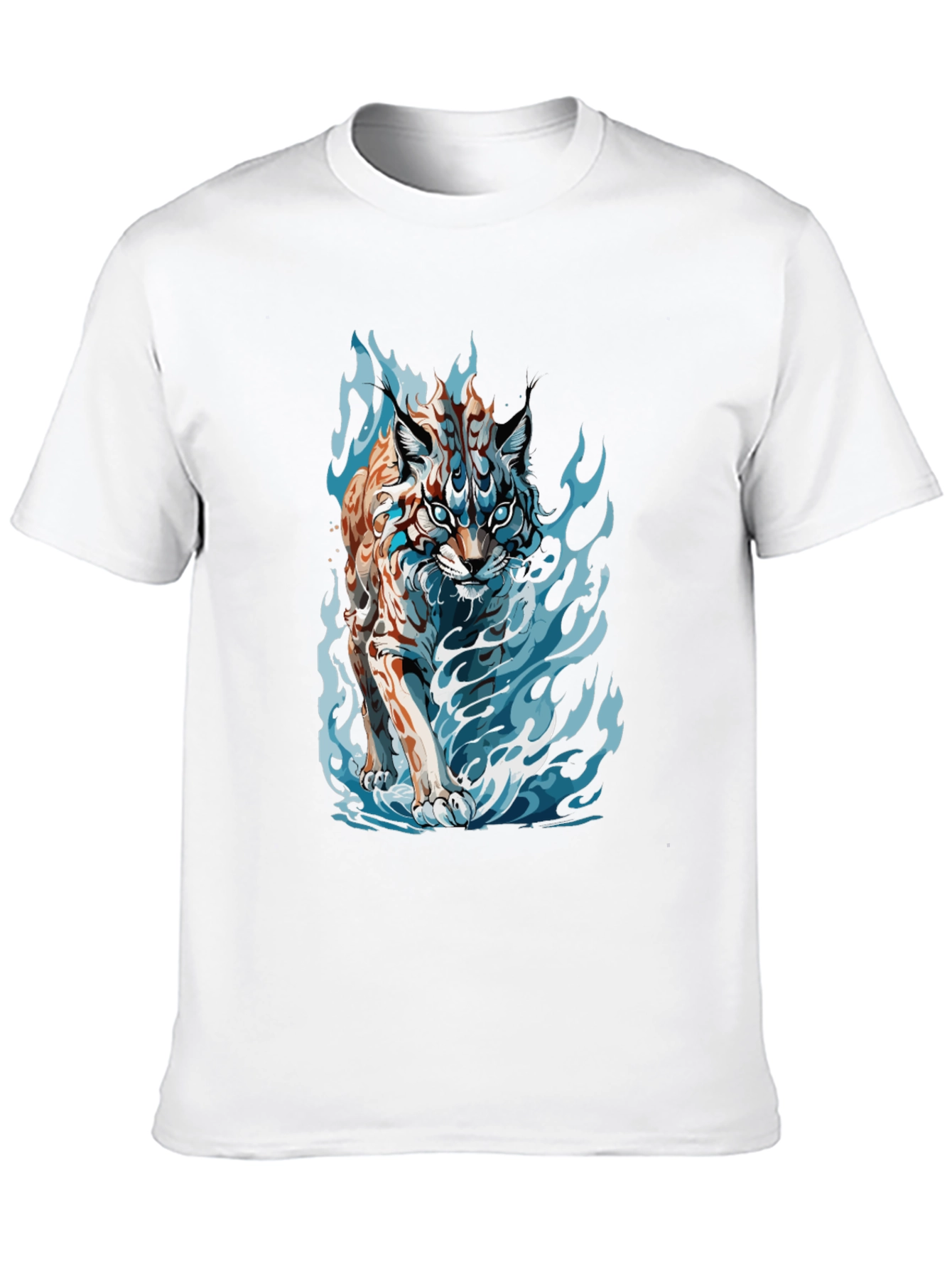 Tiger Fire Graphic Black Tee
