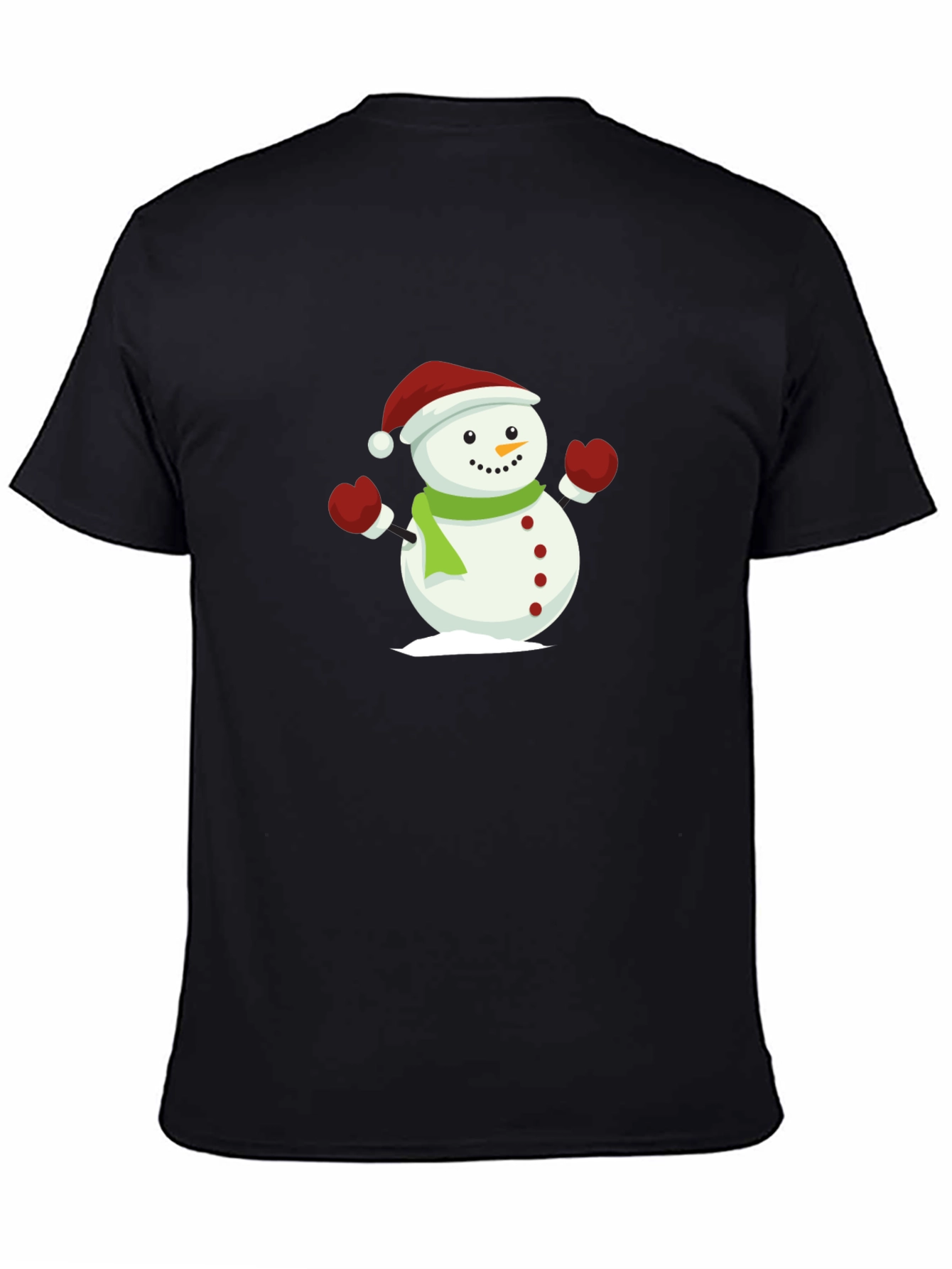 Festive Snowman Graphic Tee - Holiday Cheer