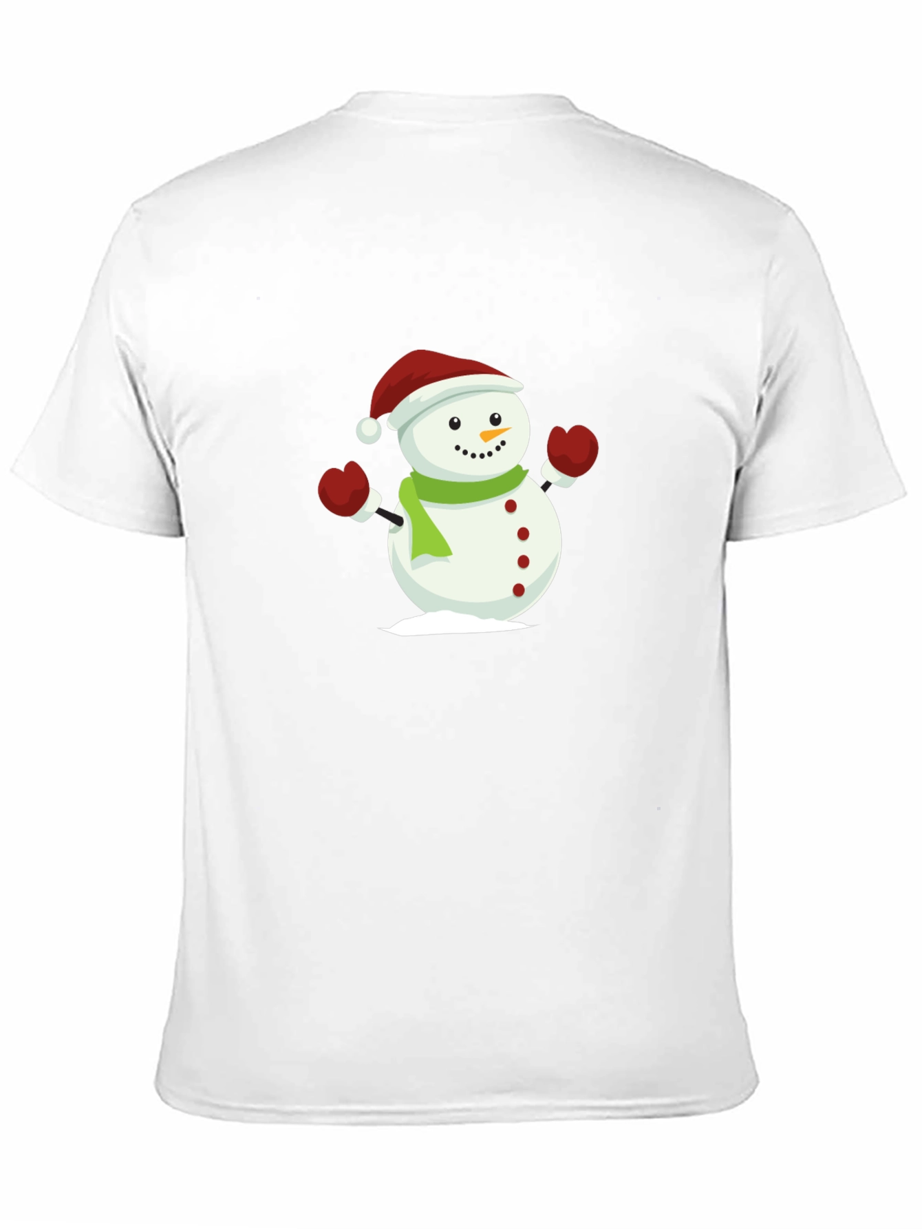 Festive Snowman Graphic Tee - Holiday Cheer