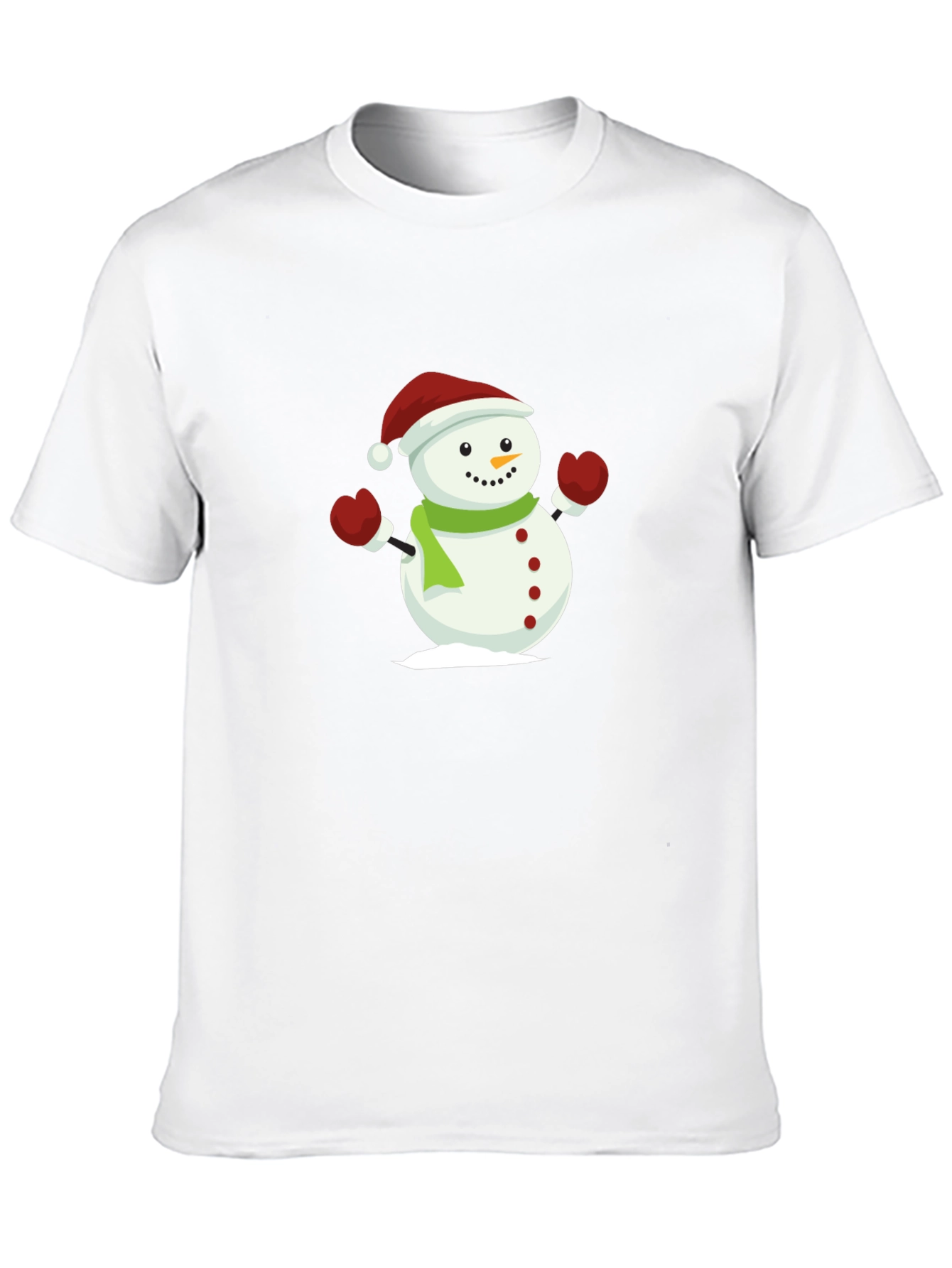 Festive Snowman Graphic Tee - Holiday Cheer