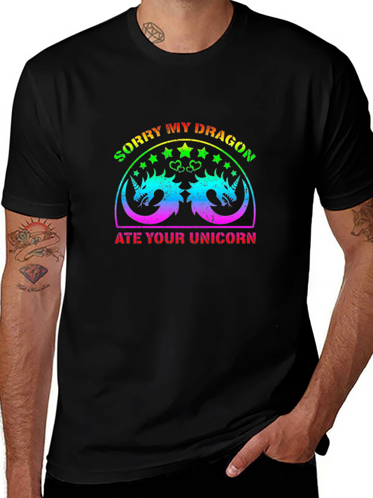 Sorry My Dragon Ate Your Unicorn Graphic Tee