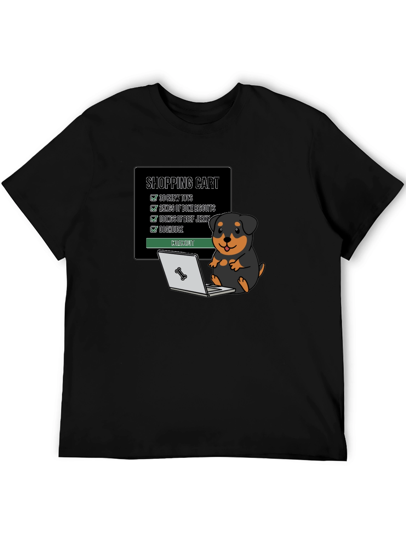 Dog Lover Shopping Cart T-Shirt