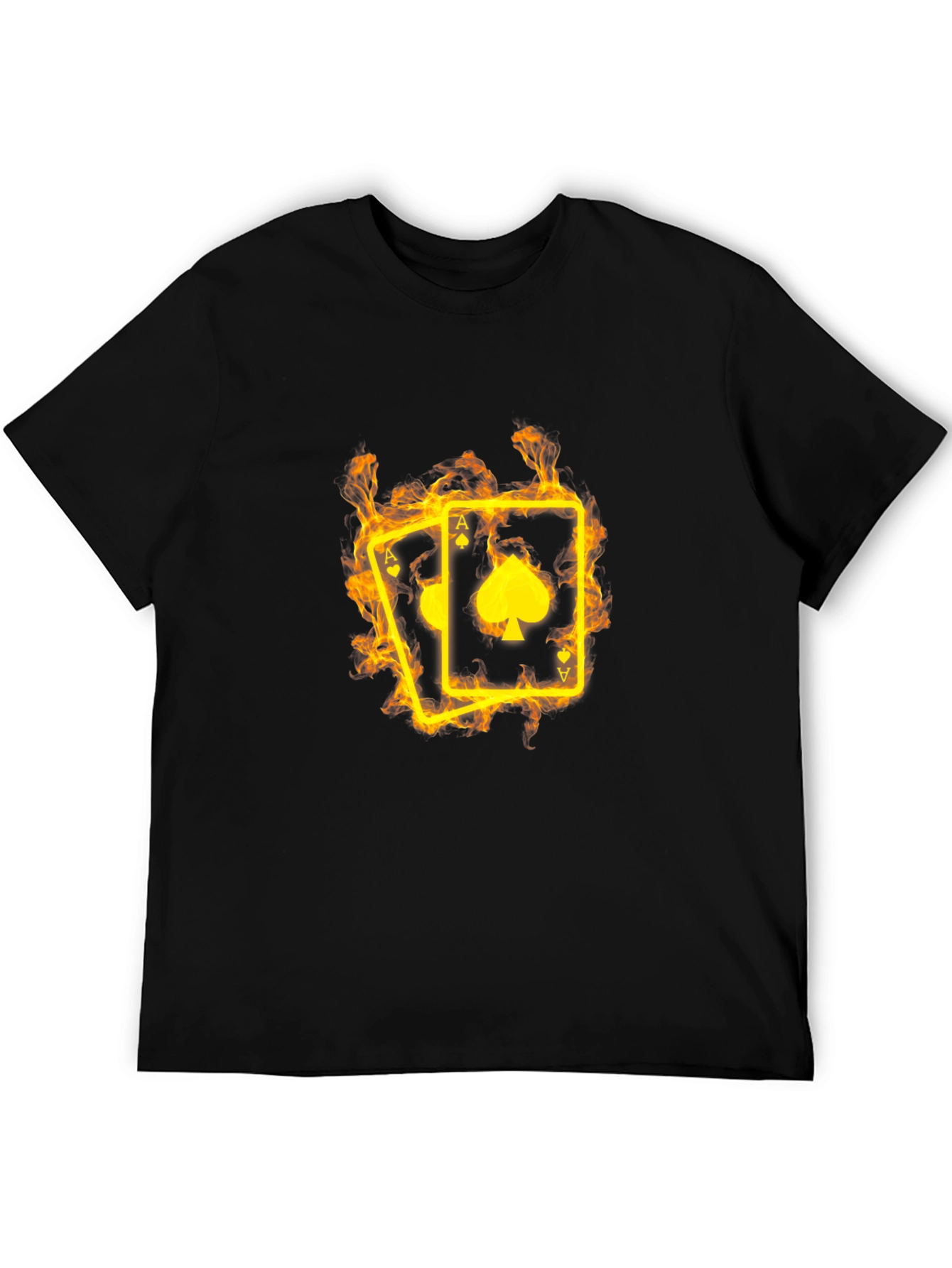 Ace Cards Flaming Graphic T-Shirt
